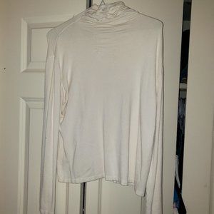 Ruffled High-Neck white sweat Norm Thompson XL (on the small side)